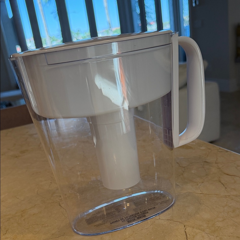 Brita Clear Water Pitcher with White Handle